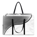 Sliver And White Yin Yang Print Utility Tote Bag