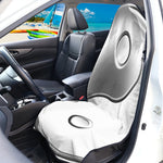 Sliver And White Yin Yang Print Waterproof Car Seat Cover