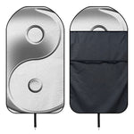 Sliver And White Yin Yang Print Waterproof Car Seat Cover