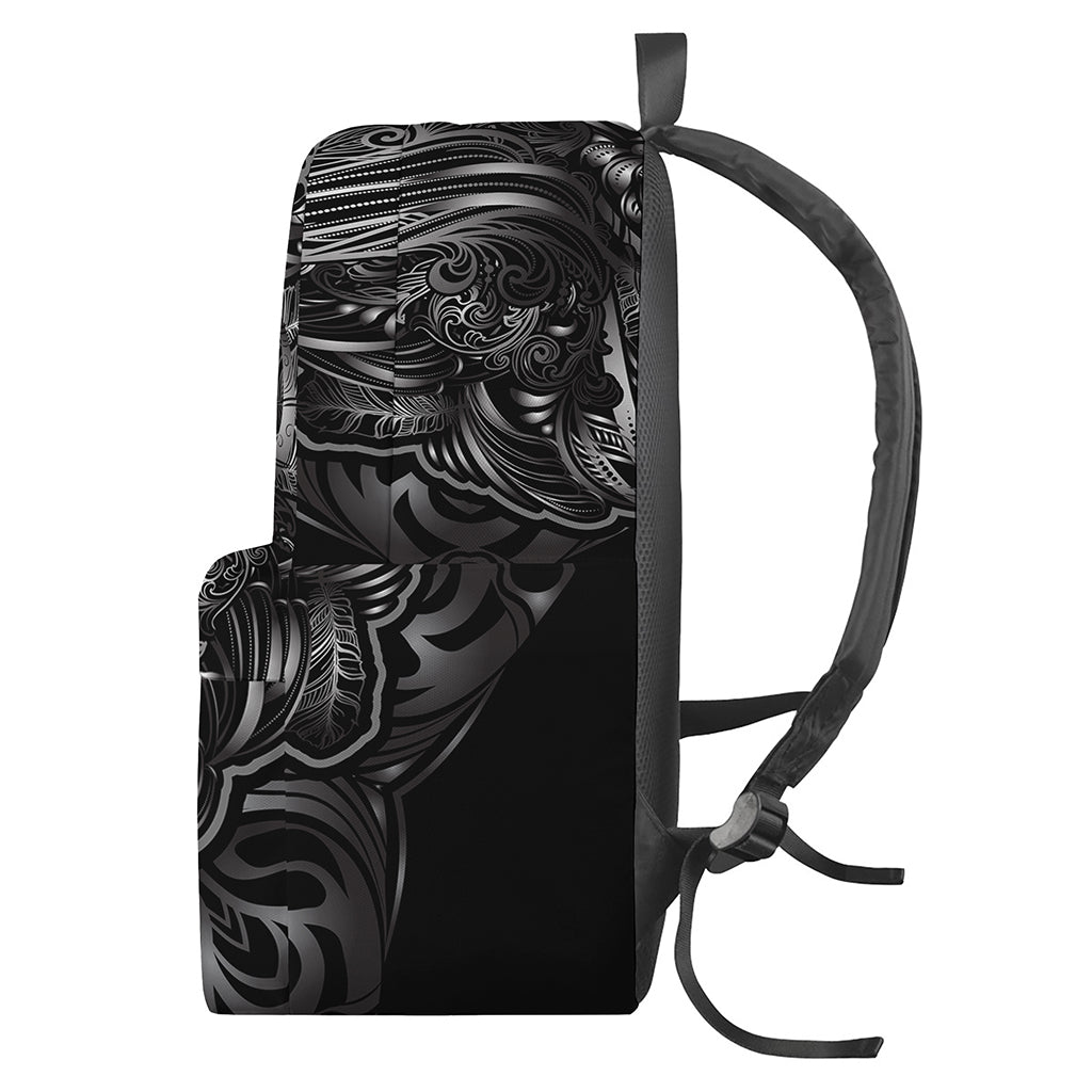 Sliver Spiritual Owl Print Backpack