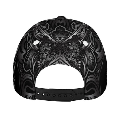 Sliver Spiritual Owl Print Baseball Cap