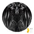 Sliver Spiritual Owl Print Basketball