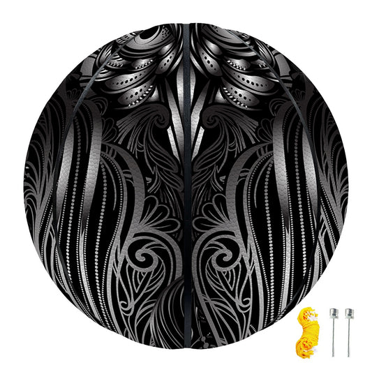 Sliver Spiritual Owl Print Basketball