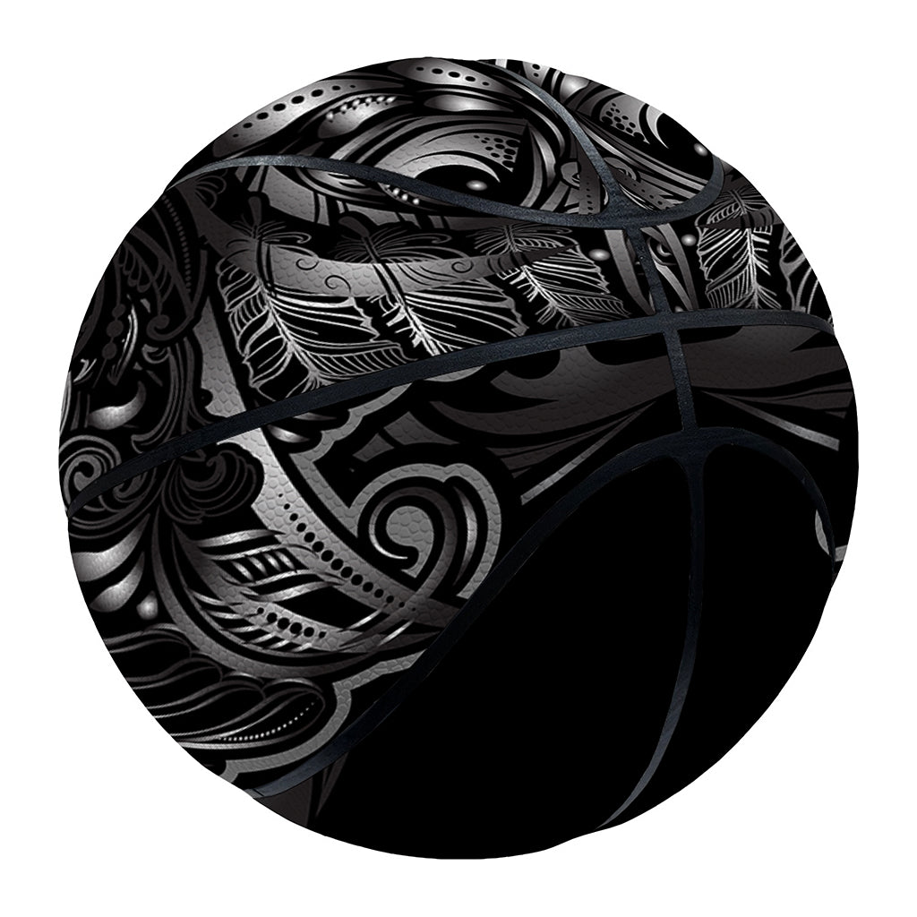 Sliver Spiritual Owl Print Basketball
