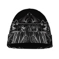 Sliver Spiritual Owl Print Beanie