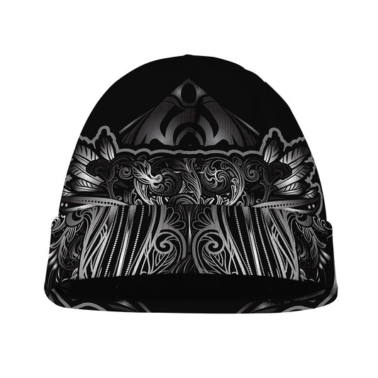 Sliver Spiritual Owl Print Beanie