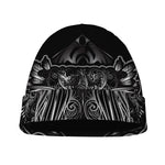 Sliver Spiritual Owl Print Beanie