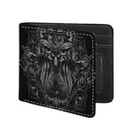 Sliver Spiritual Owl Print Bifold Wallet