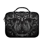 Sliver Spiritual Owl Print Briefcase Bible Bag