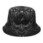 Sliver Spiritual Owl Print Bucket Hat