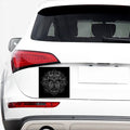 Sliver Spiritual Owl Print Car Sticker