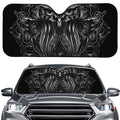 Sliver Spiritual Owl Print Car Windshield Sun Shade