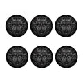 Sliver Spiritual Owl Print Coaster Set