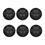 Sliver Spiritual Owl Print Coaster Set