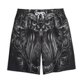 Sliver Spiritual Owl Print Cotton Shorts