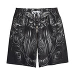 Sliver Spiritual Owl Print Cotton Shorts