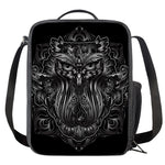 Sliver Spiritual Owl Print Crossbody Lunch Bag