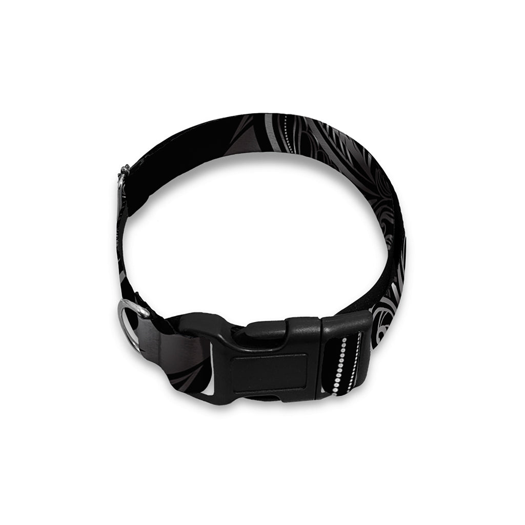 Sliver Spiritual Owl Print Dog Collar
