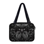 Sliver Spiritual Owl Print Double Strap Bible Bag