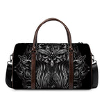 Sliver Spiritual Owl Print Duffle Bag
