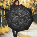 Sliver Spiritual Owl Print Foldable Umbrella