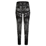 Sliver Spiritual Owl Print High-Waisted Pocket Leggings