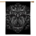 Sliver Spiritual Owl Print House Flag