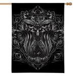 Sliver Spiritual Owl Print House Flag
