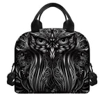 Sliver Spiritual Owl Print Insulated Lunch Bag