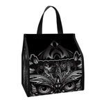 Sliver Spiritual Owl Print Insulated Lunch Tote