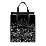 Sliver Spiritual Owl Print Insulated Lunch Tote
