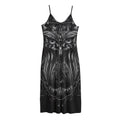 Sliver Spiritual Owl Print Jersey Midi Cami Dress