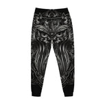 Sliver Spiritual Owl Print Jogger Pants