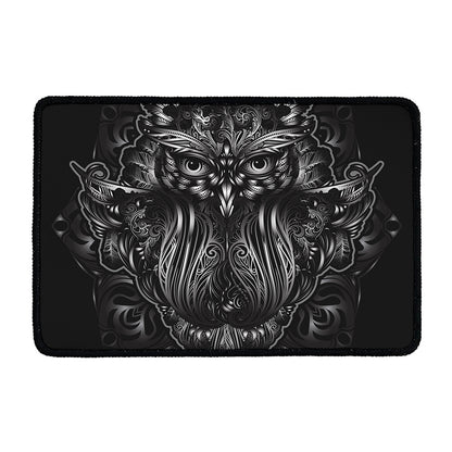 Sliver Spiritual Owl Print Kitchen Mat
