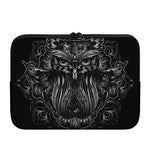 Sliver Spiritual Owl Print Laptop Sleeve
