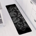 Sliver Spiritual Owl Print Long Kitchen Mat