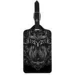 Sliver Spiritual Owl Print Luggage Tag