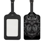 Sliver Spiritual Owl Print Luggage Tag