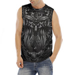 Sliver Spiritual Owl Print Men's Fitness Tank Top
