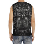 Sliver Spiritual Owl Print Men's Fitness Tank Top