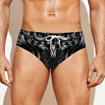 Sliver Spiritual Owl Print Men's Swim Briefs