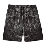 Sliver Spiritual Owl Print Men's Swim Trunks
