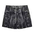 Sliver Spiritual Owl Print Mesh Shorts