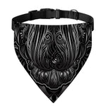 Sliver Spiritual Owl Print Over The Collar Dog Bandana