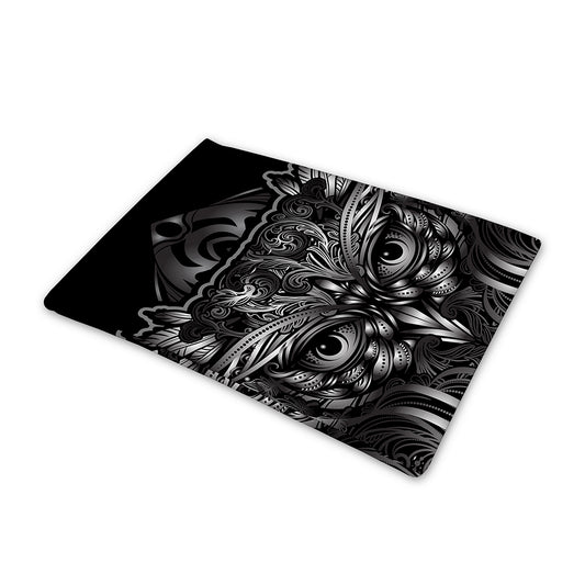 Sliver Spiritual Owl Print Pet Cooling Mat Cover