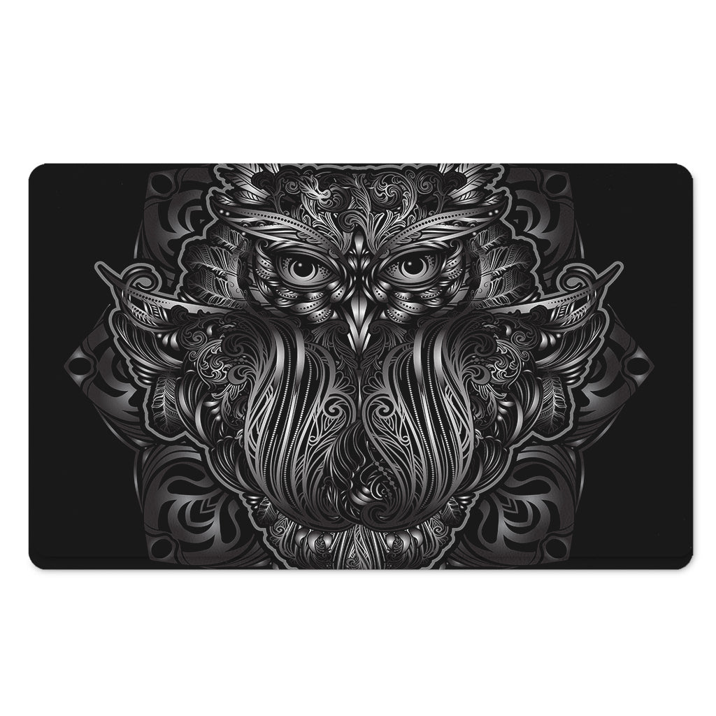 Sliver Spiritual Owl Print Polyester Doormat