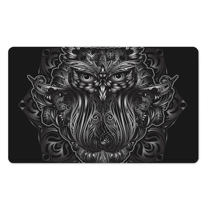 Sliver Spiritual Owl Print Polyester Doormat
