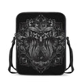 Sliver Spiritual Owl Print Rectangular Crossbody Bag