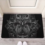 Sliver Spiritual Owl Print Rubber Doormat
