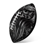 Sliver Spiritual Owl Print Rugby Ball